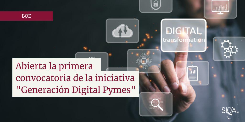 Abierta la convocatoria de la iniciativa "Generación Digital Pymes"