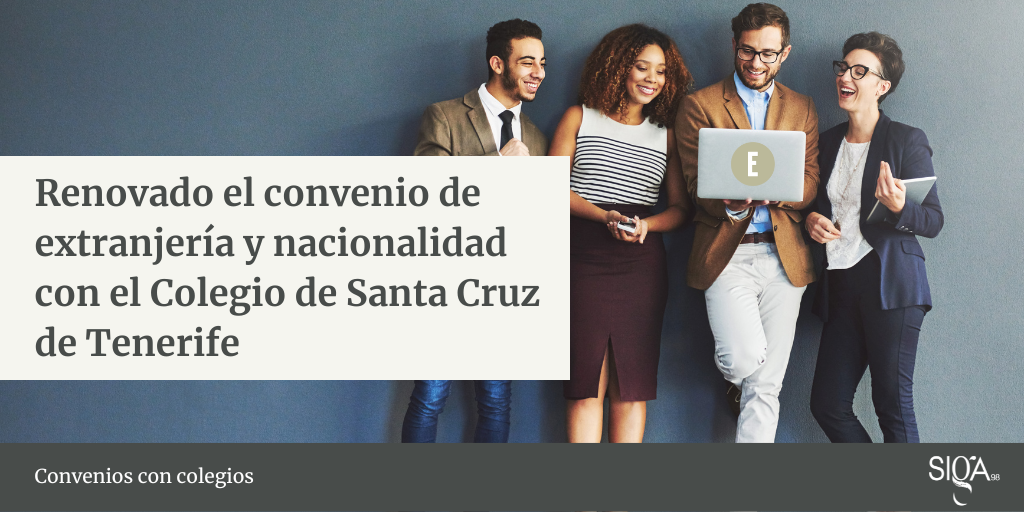 Renovado el convenio de extranjería y nacionalidad con el Colegio de Santa Cruz de Tenerife